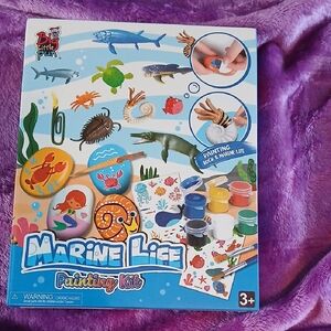 Marine Life Painting Kit - Blue and Orange